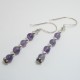 Amythyst and Silver Earrings 