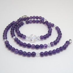 Amythyst and Crystal Necklace