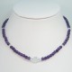 Amythyst and Crystal Necklace
