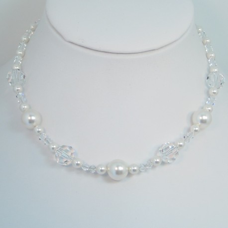 Swarovski Pearl and Crystal Necklace 