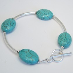 Turquoise Tube Bracelet