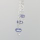 Tanzanite and Sterling Silver Earrings