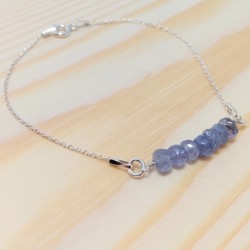 Tanzanite and Sterling Silver Bracelet